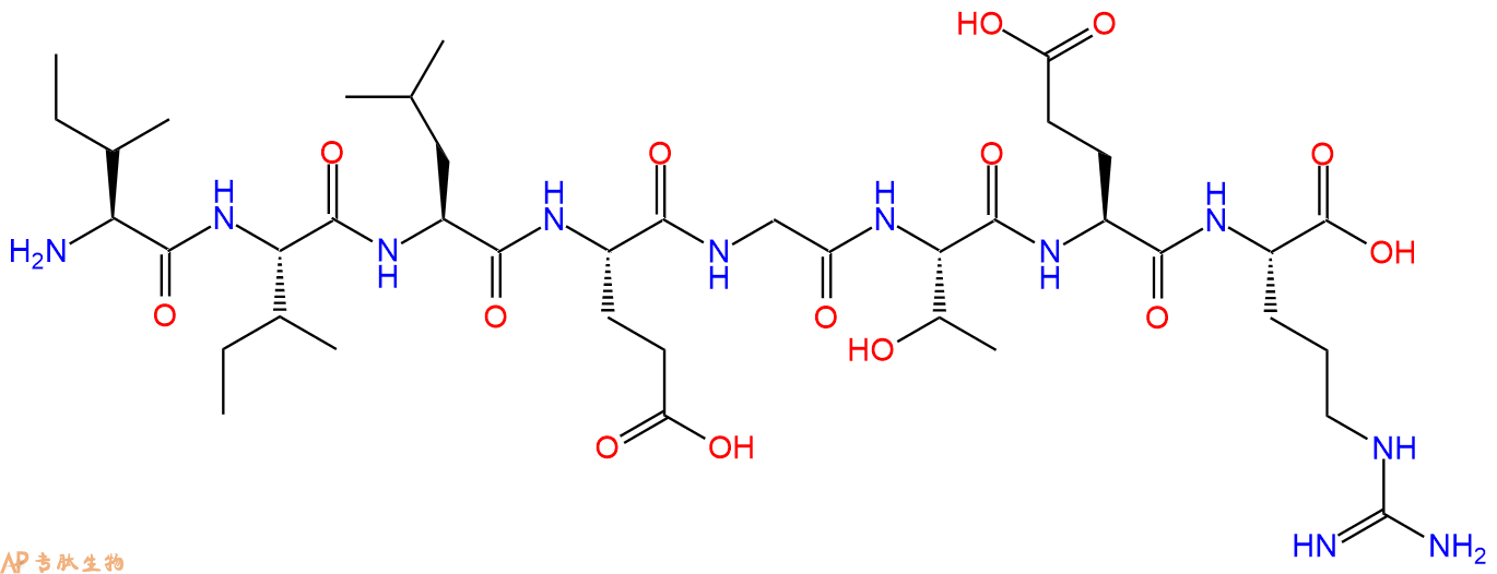 专肽生物产品H2N-Ile-Ile-Leu-Glu-Gly-Thr-Glu-Arg-OH