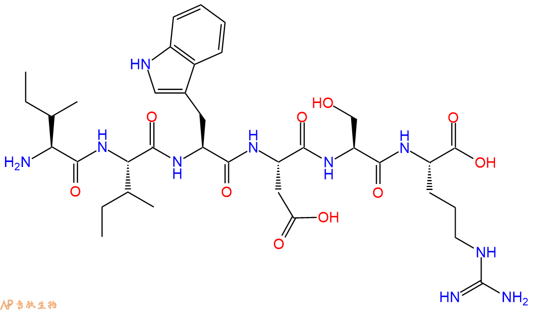 专肽生物产品H2N-Ile-Ile-Trp-Asp-Ser-Arg-OH