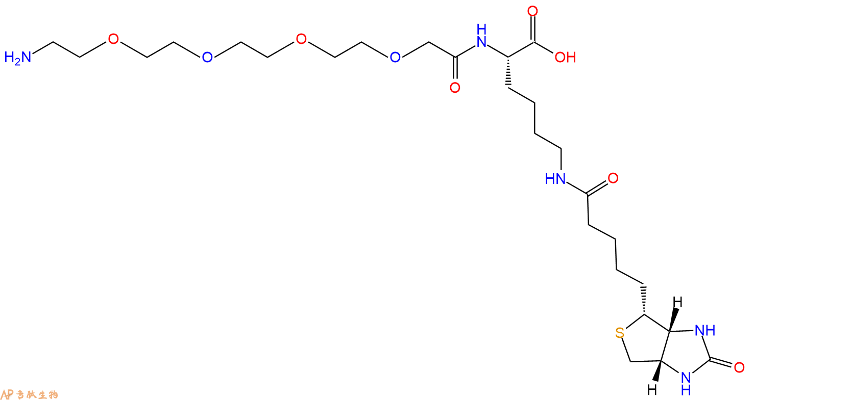 专肽生物产品PEG4-Lys(Biotin)