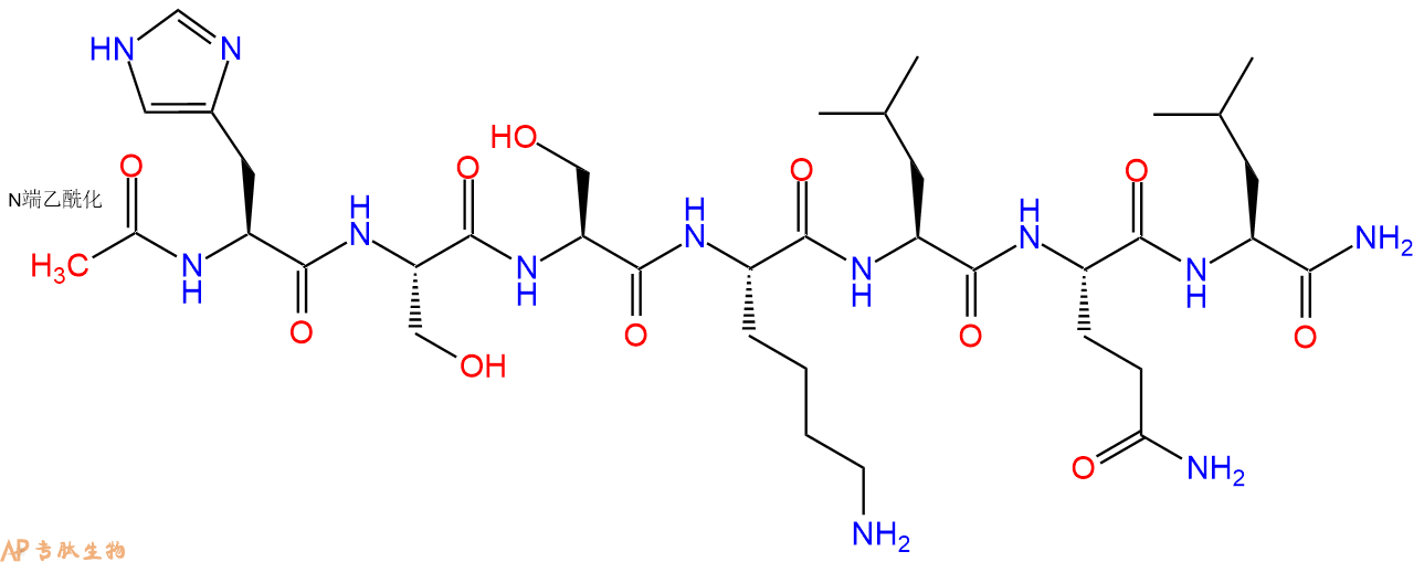 专肽生物产品Ac-His-Ser-Ser-Lys-Leu-Gln-Leu-CONH2