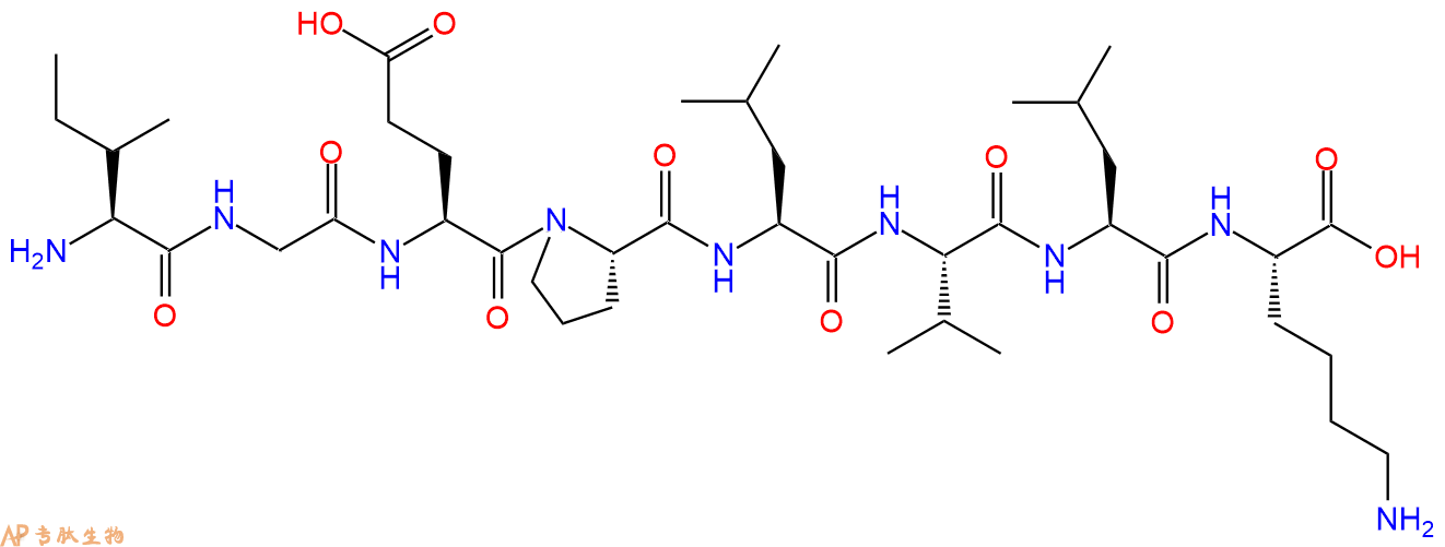 专肽生物产品H2N-Ile-Gly-Glu-Pro-Leu-Val-Leu-Lys-OH