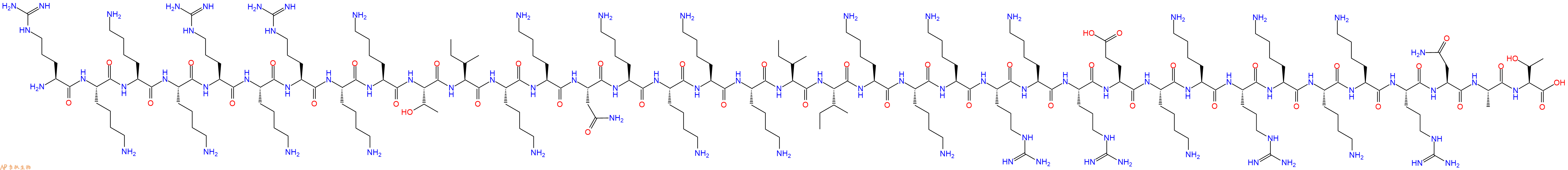 专肽生物产品H2N-Arg-Lys-Lys-Lys-Arg-Lys-Arg-Lys-Lys-Thr-Ile-Lys-Lys-Asn-Lys-Lys-Lys-Lys-Ile-Ile-Lys-Lys-Lys-Arg-Lys-Arg-Glu-Lys-Lys-Arg-Lys-Lys-Lys-Arg-Asn-Ala-Thr-OH