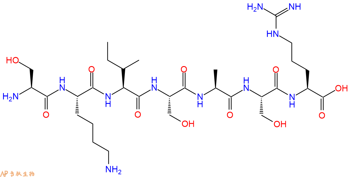 专肽生物产品H2N-Ser-Lys-Ile-Ser-Ala-Ser-Arg-OH