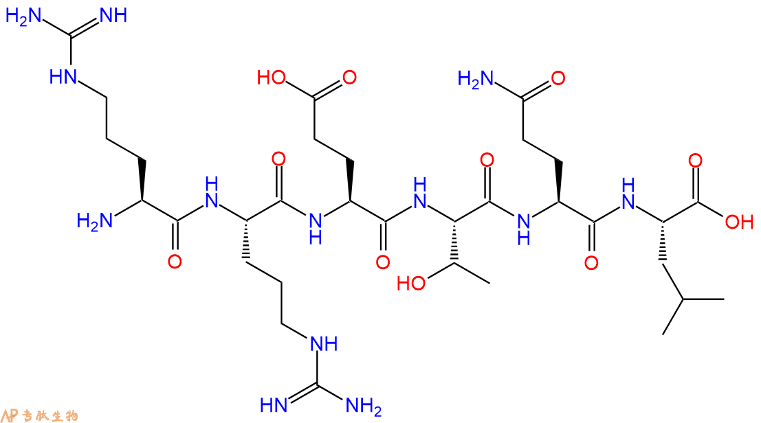 专肽生物产品H2N-Arg-Arg-Glu-Thr-Gln-Leu-OH