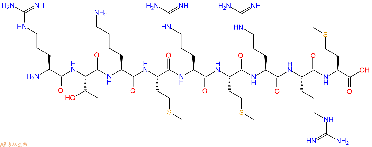 专肽生物产品H2N-Arg-Thr-Lys-Met-Arg-Met-Arg-Arg-Met-OH