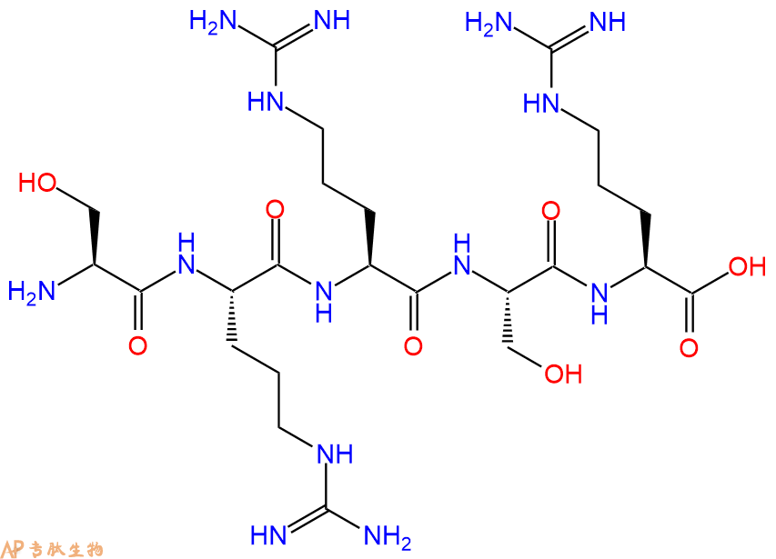 专肽生物产品H2N-Ser-Arg-Arg-Ser-Arg-OH