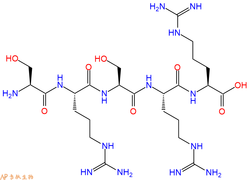 专肽生物产品H2N-Ser-Arg-Ser-Arg-Arg-OH