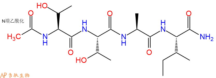 专肽生物产品Ac-Thr-Thr-Ala-Ile-CONH2