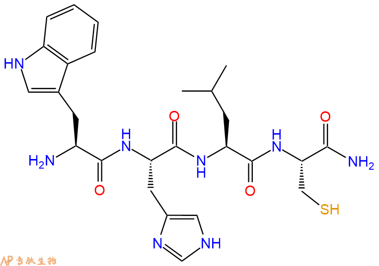 专肽生物产品H2N-Trp-His-Leu-Cys-CONH2