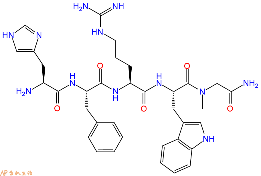 专肽生物产品H2N-His-Phe-Arg-Trp-Sar-CONH2
