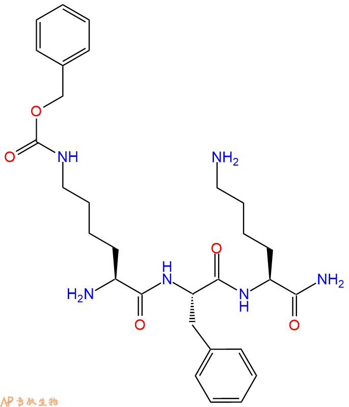 专肽生物产品H2N-Lys(Cbz)-Phe-Lys-CONH2