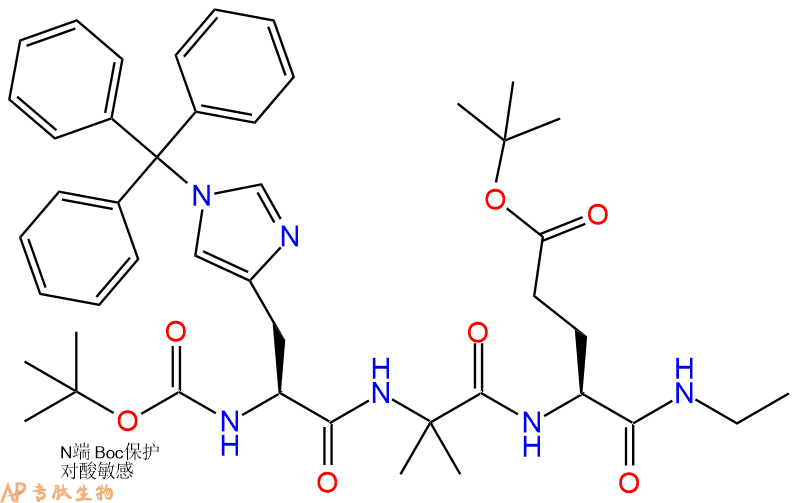 专肽生物产品Boc-His(Trt)-Aib-Glu(OtBu)-NHEt