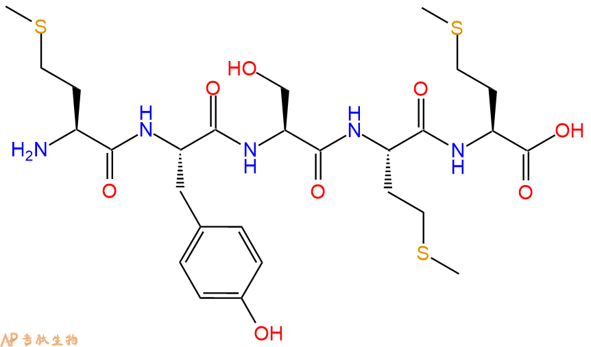 专肽生物产品H2N-Met-Tyr-Ser-Met-Met-OH