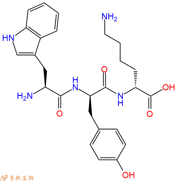 专肽生物产品H2N-Trp-DTyr-DLys-OH