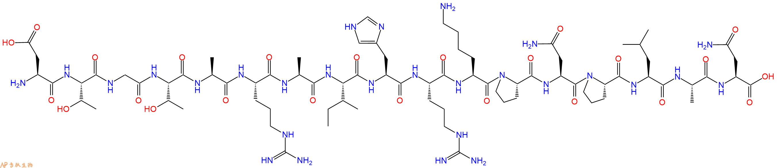 专肽生物产品H2N-Asp-Thr-Gly-Thr-Ala-Arg-Ala-Ile-His-Arg-Lys-Pro-Asn-Pro-Leu-Ala-Asn-OH