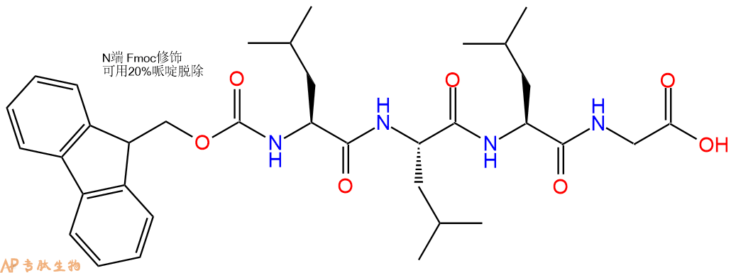 专肽生物产品Fmoc-Leu-Leu-Leu-Gly-OH