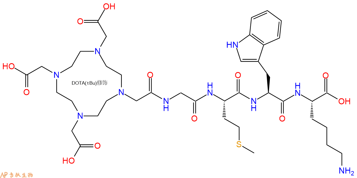 专肽生物产品DOTA-Gly-Met-Trp-Lys-OH