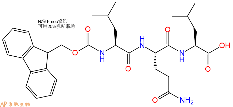 专肽生物产品Fmoc-Leu-Gln-Leu-OH