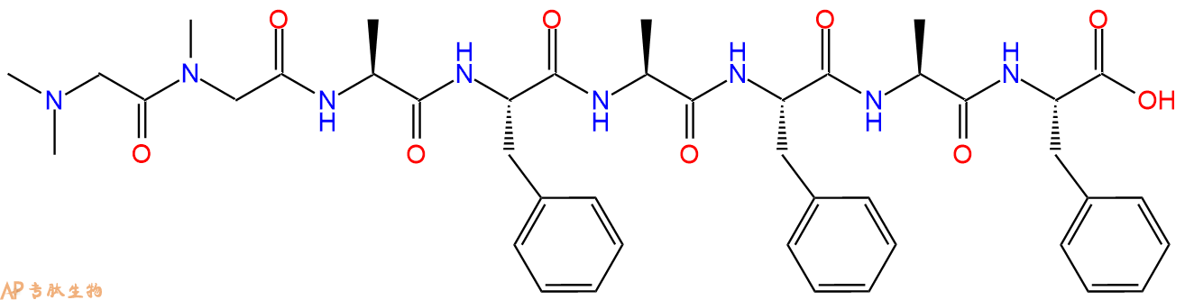 专肽生物产品H2N-Sar-Sar-Ala-Phe-Ala-Phe-Ala-Phe-OH