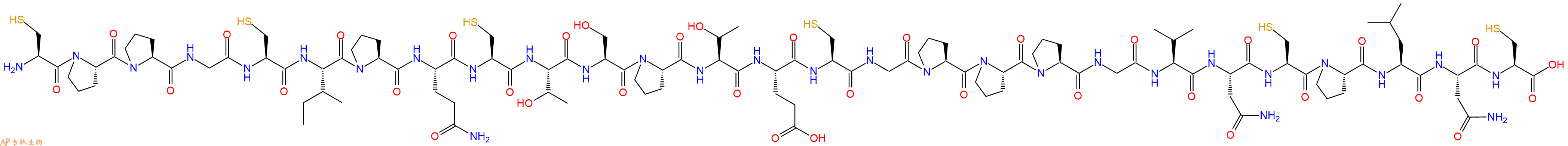 专肽生物产品H2N-Cys-Pro-Pro-Gly-Cys-Ile-Pro-Gln-Cys-Thr-Ser-Pro-Thr-Glu-Cys-Gly-Pro-Pro-Pro-Gly-Val-Asn-Cys-Pro-Leu-Asn-Cys-OH
