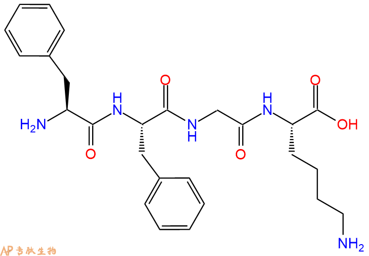 专肽生物产品H2N-Phe-Phe-Gly-Lys-OH