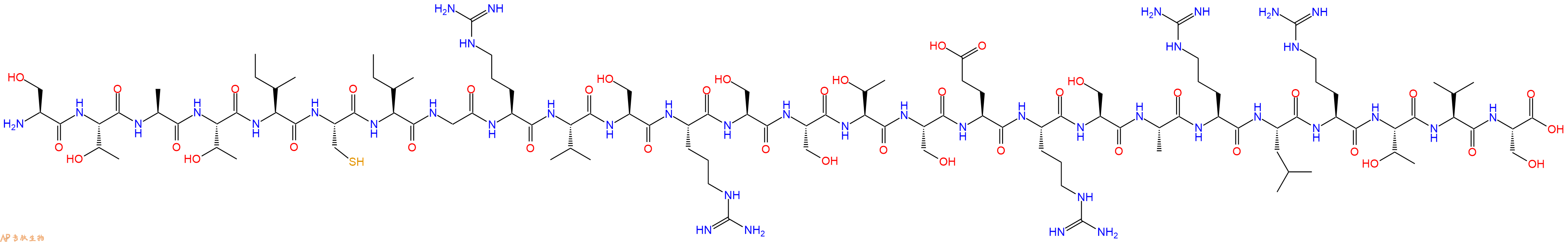 专肽生物产品H2N-Ser-Thr-Ala-Thr-Ile-Cys-Ile-Gly-Arg-Val-Ser-Arg-Ser-Ser-Thr-Ser-Glu-Arg-Ser-Ala-Arg-Leu-Arg-Thr-Val-Ser-OH