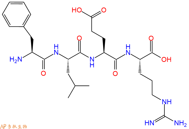 专肽生物产品H2N-Phe-Leu-Glu-Arg-OH