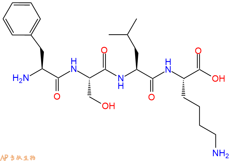 专肽生物产品H2N-Phe-Ser-Leu-Lys-OH