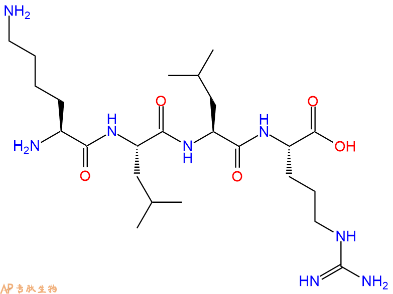 专肽生物产品H2N-Lys-Leu-Leu-Arg-OH