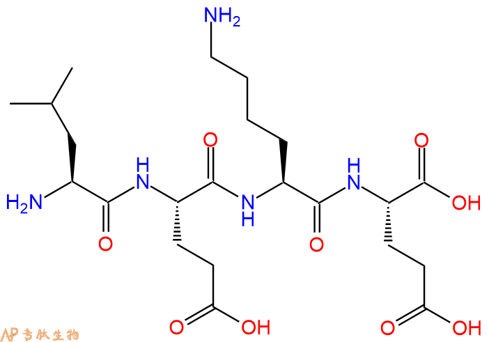专肽生物产品H2N-Leu-Glu-Lys-Glu-OH
