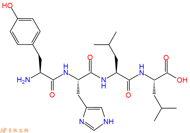 专肽生物产品H2N-Tyr-His-Leu-Leu-OH