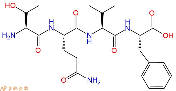 专肽生物产品H2N-Thr-Gln-Val-Phe-OH