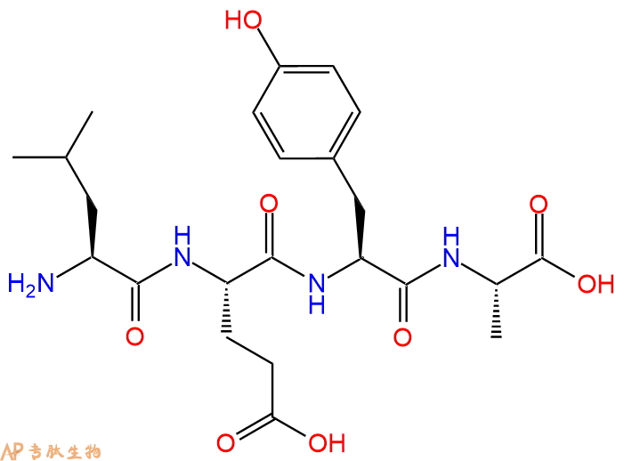 专肽生物产品H2N-Leu-Glu-Tyr-Ala-OH