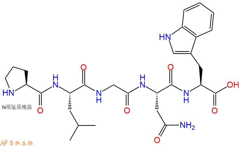 专肽生物产品H2N-Pro-Leu-Gly-Asn-Trp-OH