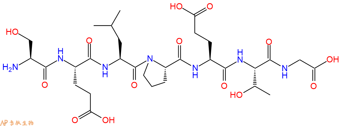 专肽生物产品H2N-Ser-Glu-Leu-Pro-Glu-Thr-Gly-OH