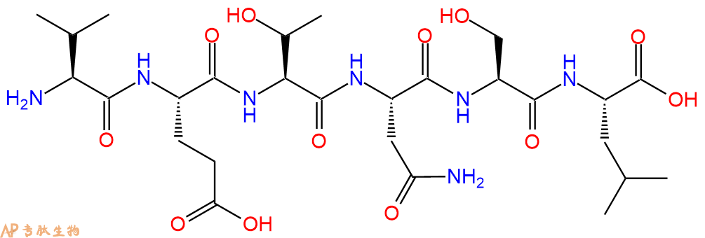 专肽生物产品H2N-Val-Glu-Thr-Asn-Ser-Leu-OH