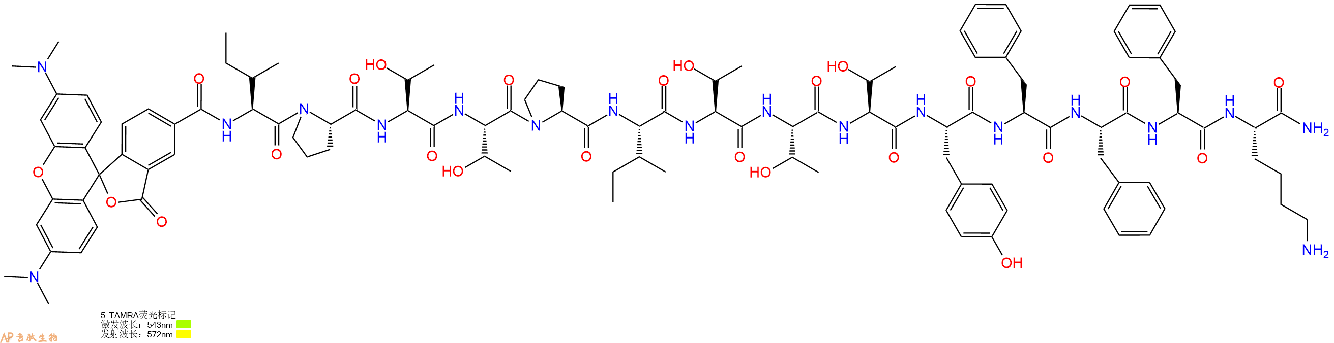 专肽生物产品p38tide, TAMRA-labeled