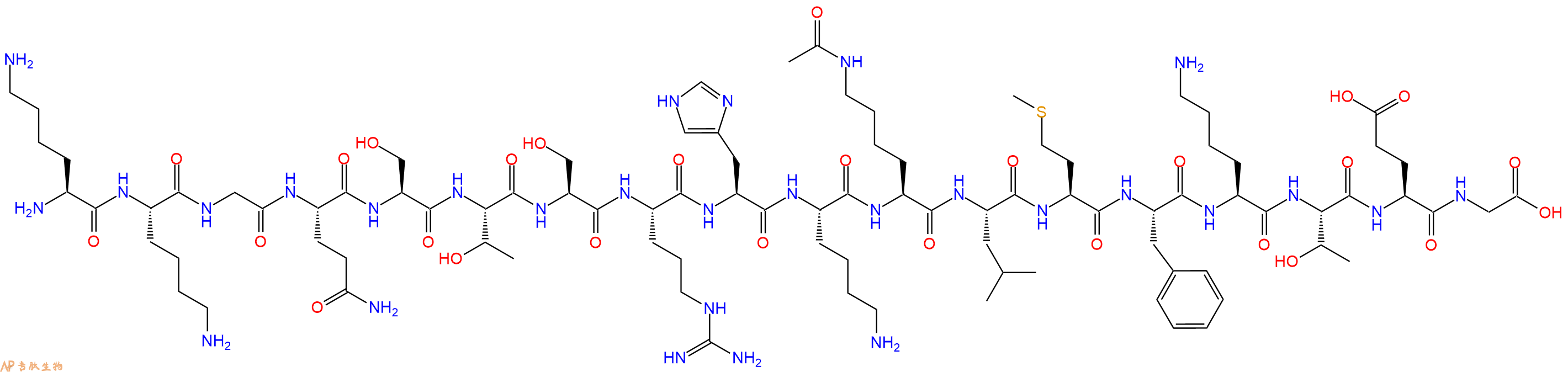 专肽生物产品TP53 Q9NP68, p53 Mutant Form (372-389), Lys382 (Ac)