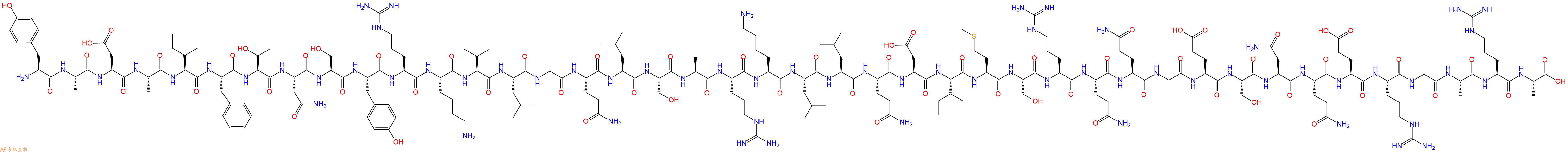 专肽生物产品Growth Hormone Releasing Factor, GRF (1 - 44), amide, human