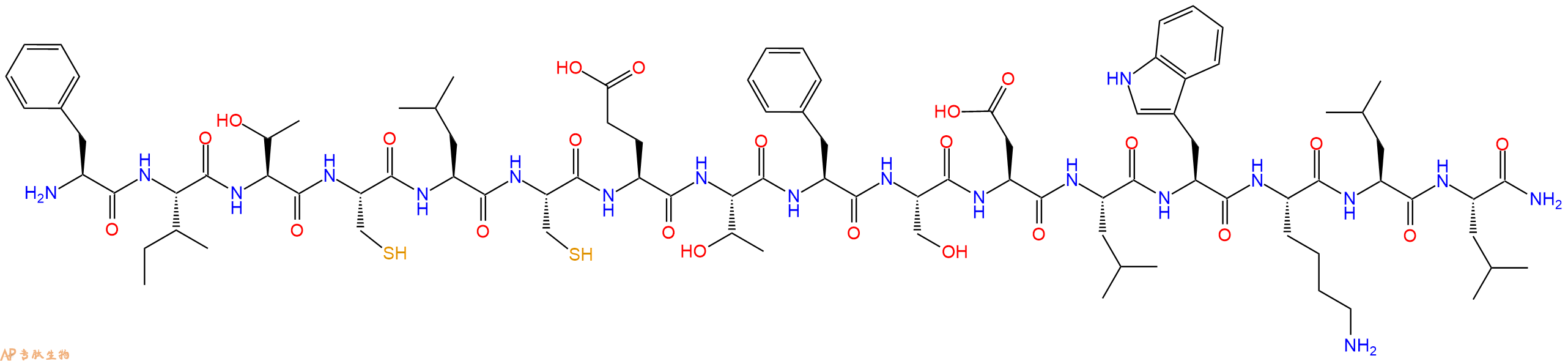 专肽生物产品p53 (17-26), FITC labeled