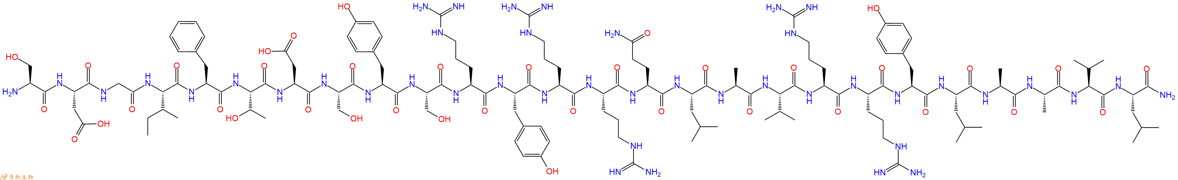 专肽生物产品Arg14,20,21, Leu16 PACAP (1-27), human, ovine, rat