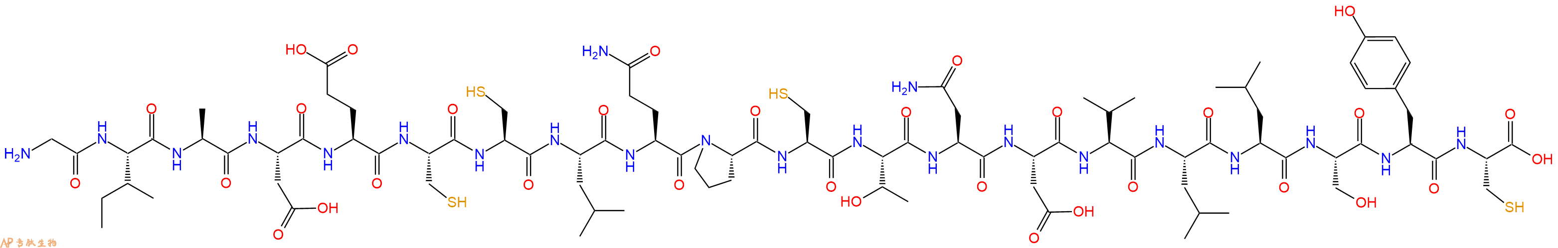 专肽生物产品Bombyxin D-1 A chain