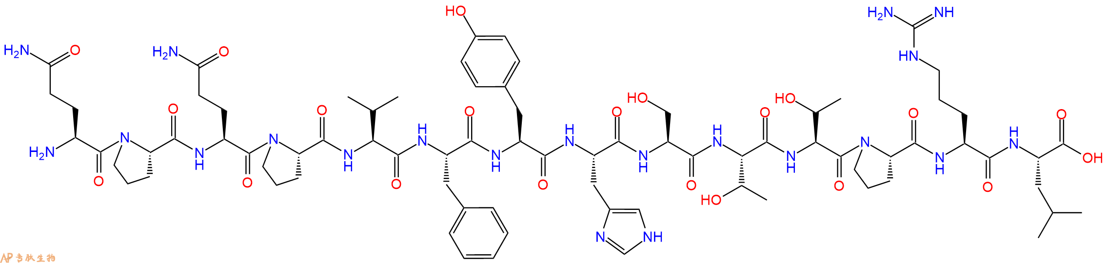 专肽生物产品QPQPVFYHSTTPRL-amide
