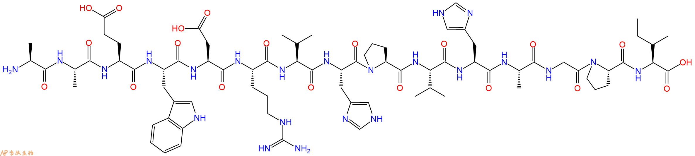 专肽生物产品HXB2 gag #53/aa209 - 223