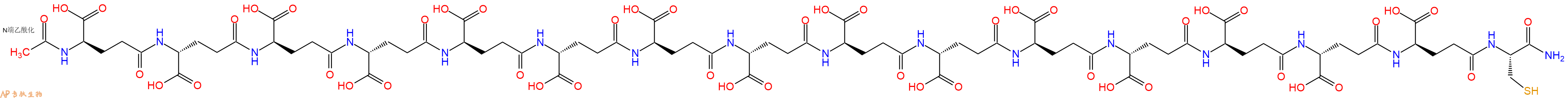 专肽生物产品Poly-&gamma;-D-Glutamic Acid Construct;Ac-(&gamma;-e)15-C-CONH2