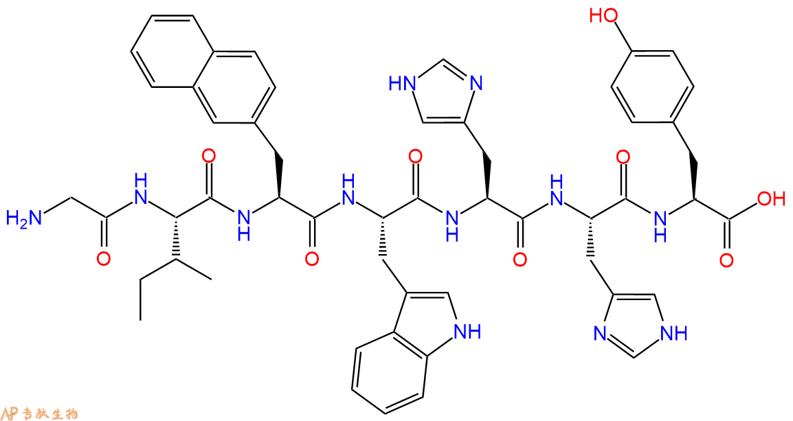专肽生物产品H-Gly-Ile-2-Nal-Trp-His-His-Tyr-OH