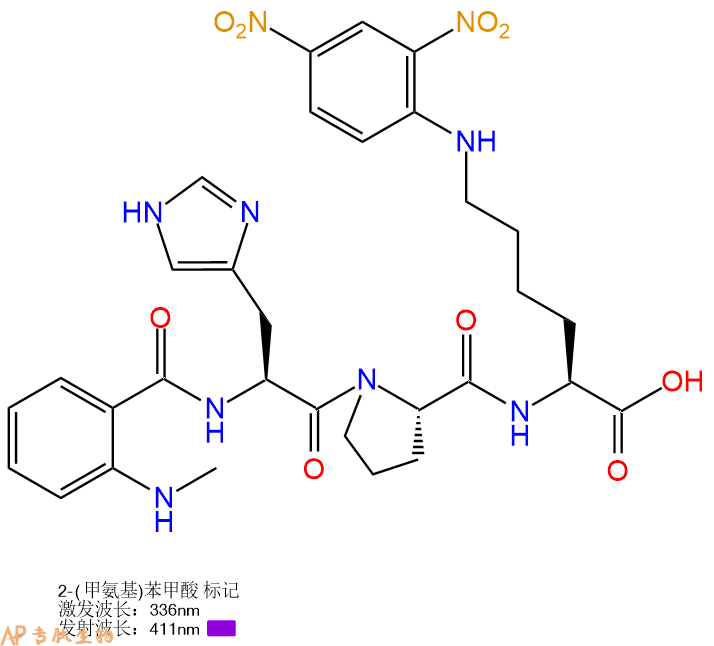 专肽生物产品Nma-His-Pro-Lys(Dnp)1816946-37-8