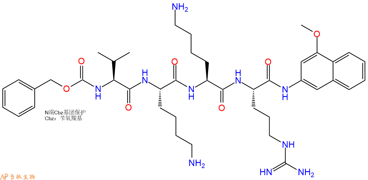 专肽生物产品Z-Val-Lys-Lys-Arg-4M&beta;NA.HCl71003-01-5