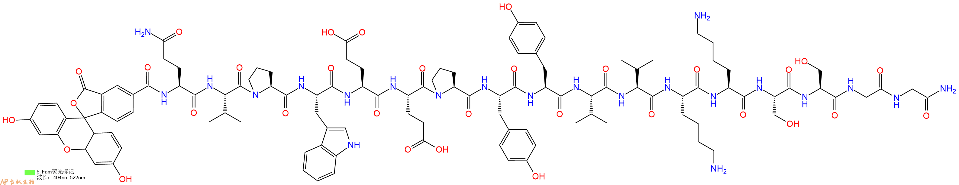 专肽生物产品新型静脉注射荧光素缀合肽ALM-4882276787-79-0
